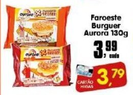 Higa's Supermercado Faroeste Burguer Aurora 130g oferta
