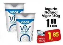 Higa's Supermercado Iogurte Natural Vigor 150g oferta