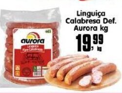 Higa's Supermercado Linguica Calabresa Def. Aurora 1kg oferta