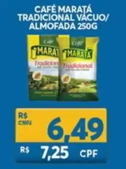 Atacadão Centro Sul Cafe Marata Tradicional vacuo/ Almofada 250g oferta
