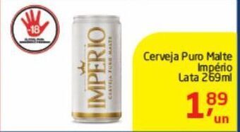 Tenda Atacado Cerveja pilsen império 269ml oferta