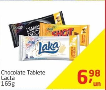 Tenda Atacado Chocolate tablete lacta 165g oferta