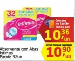 Absorvente com abas intimus 23un