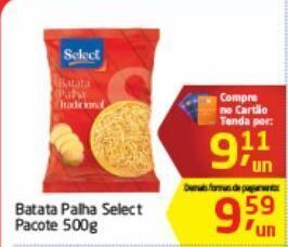 Tenda Atacado Batata palha select 500g oferta