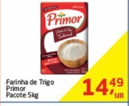 Tenda Atacado Farinha de trigo primor 5kg oferta