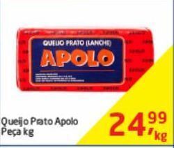 Tenda Atacado Queijo prato apolo kg oferta