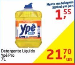 Tenda Atacado Detergente líquido ypê pro 7l oferta