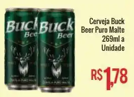 Mart Minas Cerveja buck beer puro malte 269ml oferta