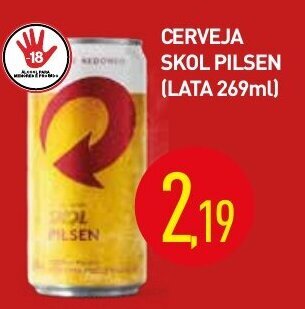 Calvo Atacadista Cerveja Skol Pilsen lata 269ml oferta