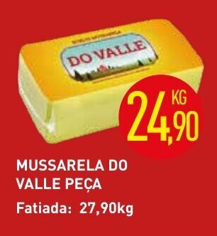 Calvo Atacadista Mussarela Do valle peca 1kg oferta