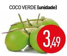 Calvo Atacadista Coco verde unidade oferta