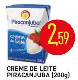 Calvo Atacadista Creme de Leite Piracanjuba 200g oferta