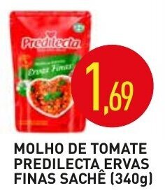 Calvo Atacadista Molho de Tomate Predilecta Ervas Finas Sache 340g oferta