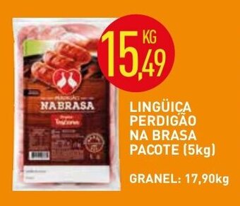 Calvo Atacadista Linguica Perdigao Na Brasa pacote 5kg oferta
