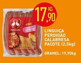 Calvo Atacadista Linguica Perdigao Calabresa pacote 2.5kg oferta
