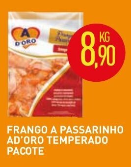 Calvo Atacadista Frango a Passarinho Ad'Oro Temperado pacote 1kg oferta