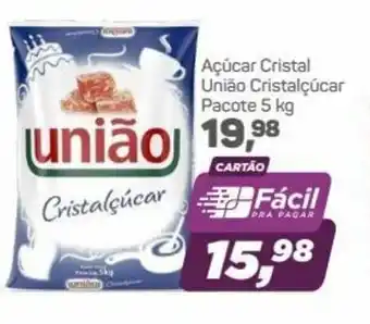 Acucar Cristal Uniao Cristalcucar pacote 5kg