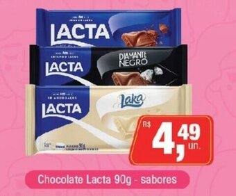 Supermercados Alvorada Chocolate Lacta 90g Sabores oferta