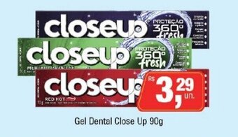 Supermercados Alvorada Gel Dental Close Up 90g oferta