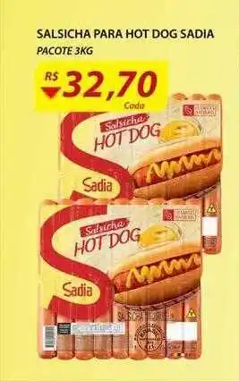 Assaí Atacadista Salsicha Para Hot Dog Sadia oferta