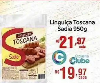 Bistek Supermercados Linguiça Toscana Sadia oferta