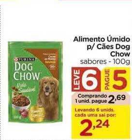 Carrefour Alimento úmido P Cães Dog Chow Leve 6 Pague 5 oferta