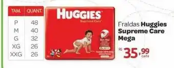Farmácia Preço Popular Fraldas Huggies Supreme Care Mega oferta