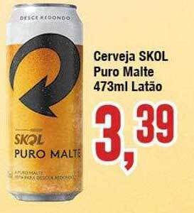 Rede Economia Cerveja Skol Puro Malte Latão oferta