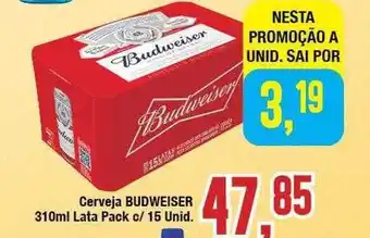 Rede Economia Cerveja Budweiser Lata Pack oferta