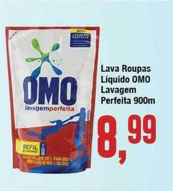 Lava Roupas Líquido Omo Lavagem Perfeita