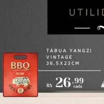Tabua Yangzi Vintage 36.5 X 23 Cm