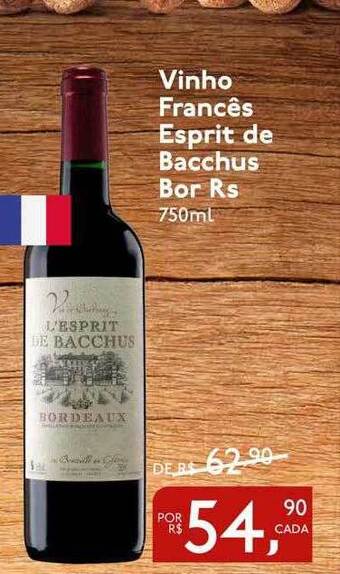 Perini Vinho Francês Esprit De Bacchus Bor Rs oferta