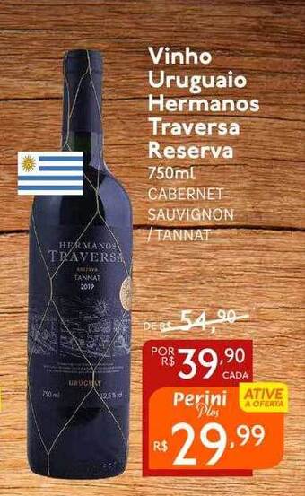Vinho Uruguaio Hermanos Traversa Reserva