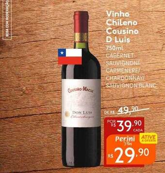 Perini Vinho Chileno Cousino D Luis oferta