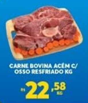 Atacadão Centro Sul Carne Bovina Acem c/ Osso resfriado 1kg oferta