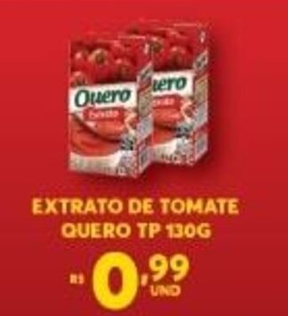 Atacadão Centro Sul Extrato de Tomate Quero TP 130g oferta