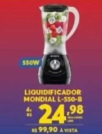 Atacadão Centro Sul Liquidificador Mondial L-550-W oferta