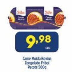 Arena Atacado Carne moida bovina congelada Friboi pacote 500g oferta