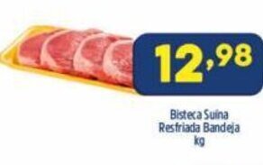 Arena Atacado Bisteca Suina Resfriada Bandeja 1kg oferta