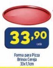 Forma para Pizza Brinox Cereja 33x1.1cm