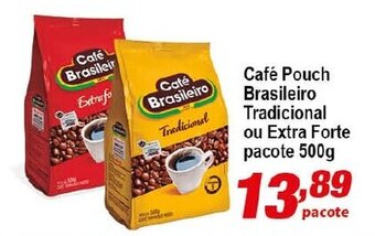 Ricoy Supermercados Cafe Pouch Brasileiro tradicional ou Extra Forte 500g oferta
