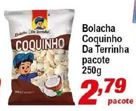 Ricoy Supermercados Bolacha Coquinho Da Terrinha pacote 250g oferta