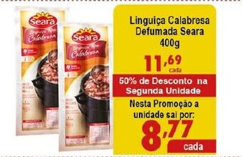 Linguica Calabresa Defumada Seara 400g