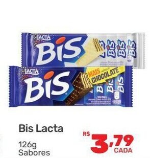 Supermercados Condor Bis Lacta 126g Sabores oferta