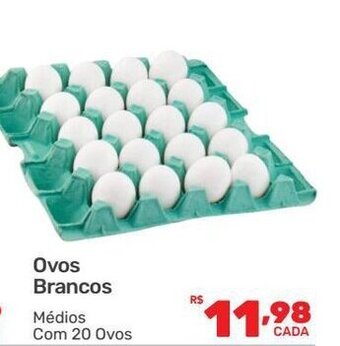 Supermercados Condor Ovos Brancos com 20 ovos oferta