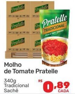 Supermercados Condor Molho de Tomate Pratelle 340g oferta