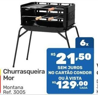 Supermercados Condor Churrasqueira Mor oferta