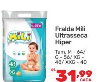 Supermercados Condor Fralda Mili Ultraseseca Hiper oferta