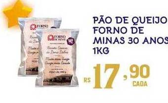 Bahamas Supermercados Pão De Queijo Forno De Minas 30 Anos oferta