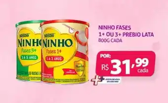 Ninho Fases 1+ Ou 3+ Prebio Lata